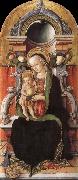 Carlo Crivelli Faith madonna with child, and the donor oil on canvas